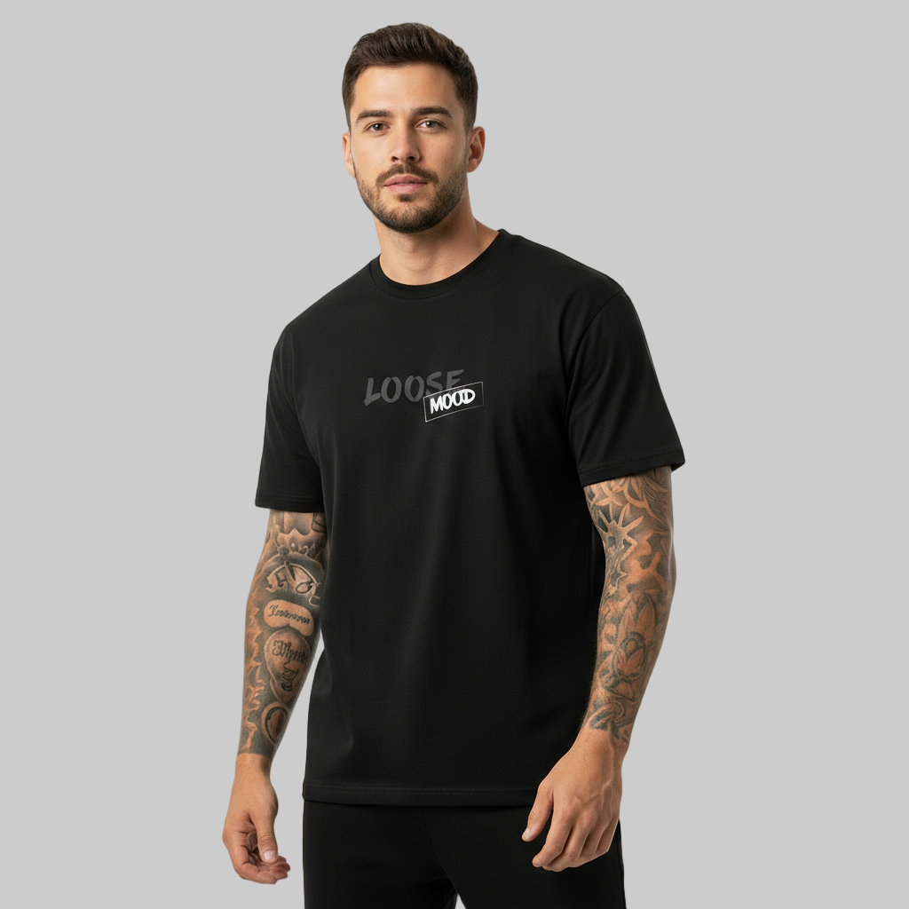 Statement Tee - Oversized - black