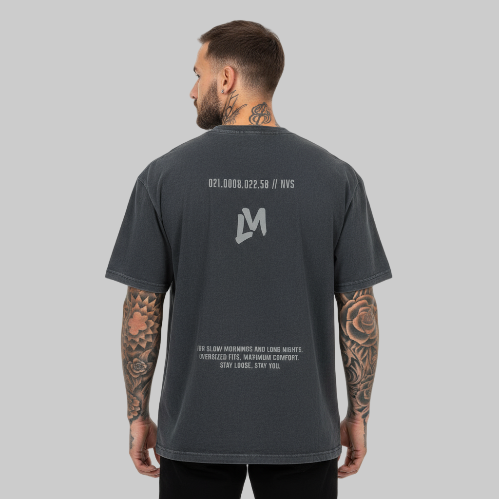 Frame Tee - Oversized - dark grey