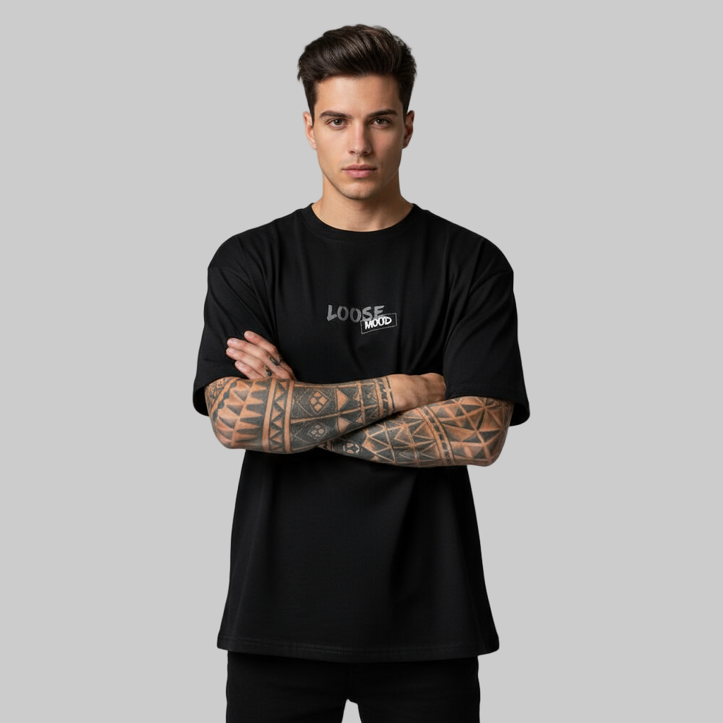 Frame Tee - Oversized - black