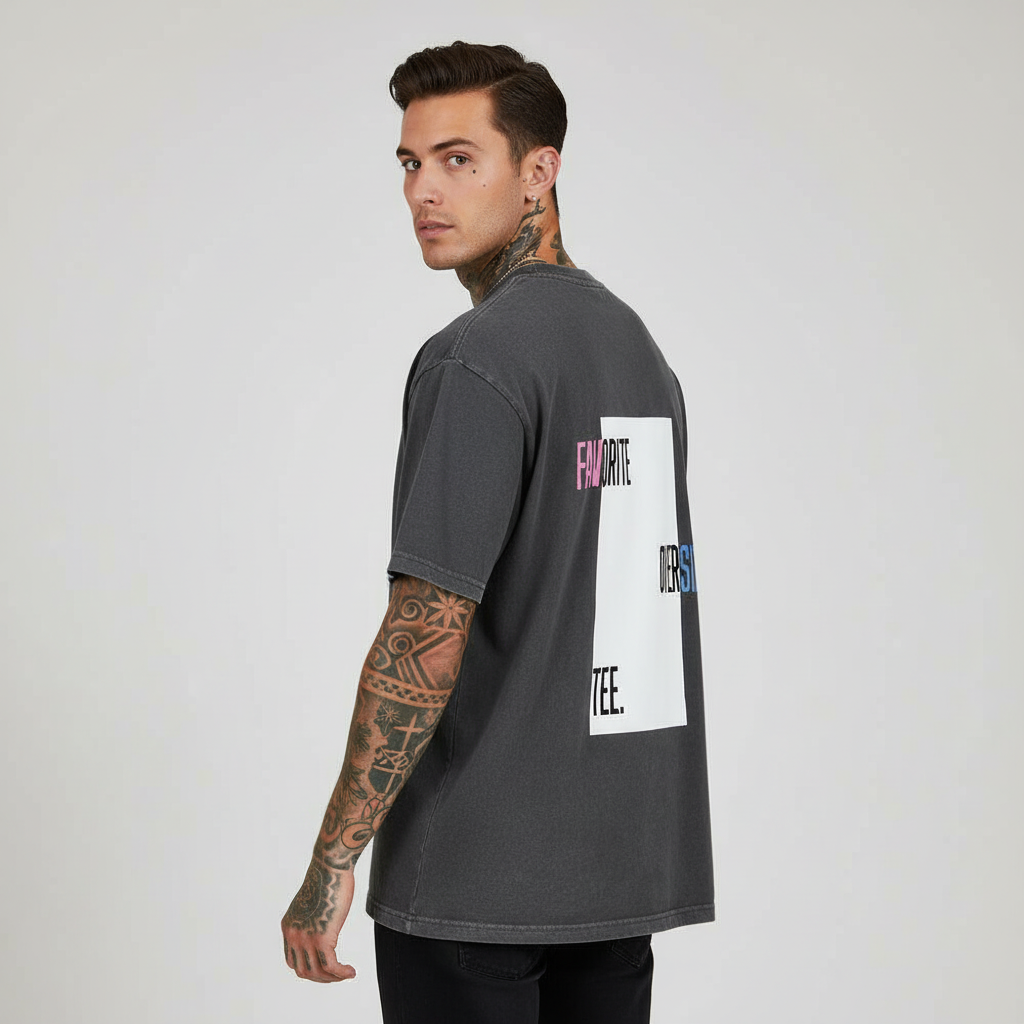 Fav Tee - Oversized - dark grey