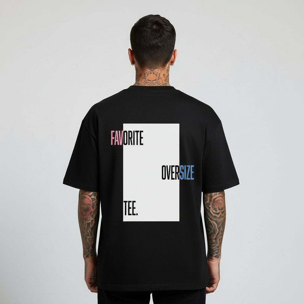Fav Tee - Oversized - black